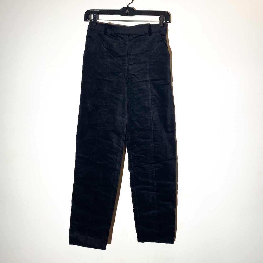 NWT black velvet pants size small